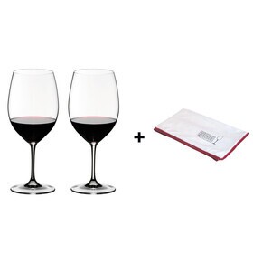 Riedel - Vinum Cabernet Sauvignon Weinglas 2er Set  + Poliertuch