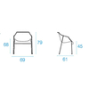 emu - Heaven Garden Armchair - line drawing