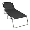 Jan Kurtz - Fiam Amigo Big Lounger - black/synthetic fabric/LxWxH 207x75x40cm/aluminium frame