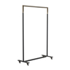 FROST - Bukto Wardrobe With Wheels 100cm - black-gold/WxHxD 102,8x150x30cm/with 4 wheels, 2 stops