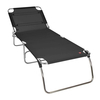 Jan Kurtz - Fiam Amigo Big Lounger - black/synthetic fabric/LxWxH 207x75x40cm/aluminium frame