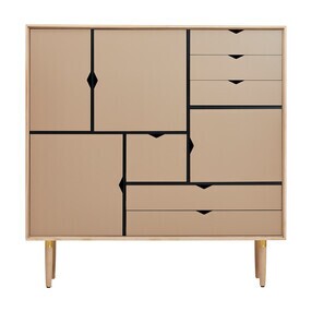 Andersen Furniture - Buffet haut S3 avec façades coloré
