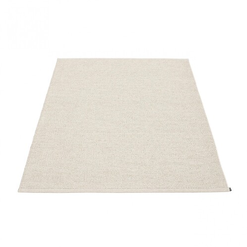 pappelina - Mono Rug 140x200cm - linen - vanilla/woven/stitched edge/for indoor & outdoor use