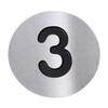 Radius - Radius - Numéro 3 - inox/noir/Ø10cm
