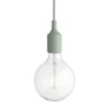Muuto - E27 LED - Suspension - vert clair/2500K/160lm/ avec variateur/Ø12.5cm/avec ampoule LED