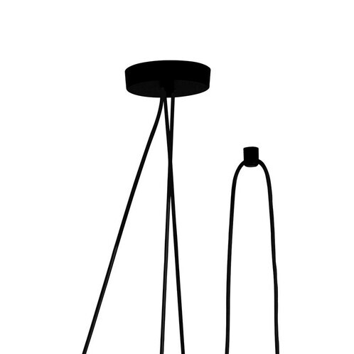 Flos - Flos Aim - Rosette multiple - noir/H:6cm x Ø12cm/jusqu'à 5 suspensions
