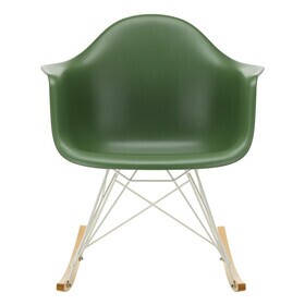 Vitra - Eames Plastic RAR RE schommelstoel onderstel wit