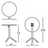 Magis - Central Table  - Strichzeichnung