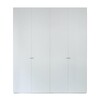 Piure - Nex Pur Schrank 200x231cm - weiß/MDF matt lackiert/2x Fachböden mit Kleiderstange/2x normale Fachböden/2x Innenschubkästen