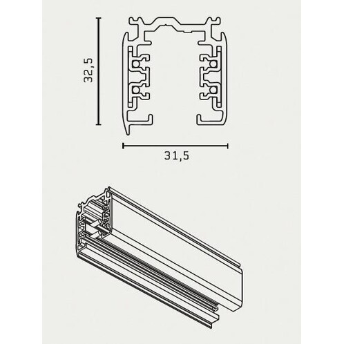 Flos - Global Pro 3-Phasen Schiene