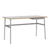 Normann Copenhagen - Journal - Table de bureau - gris/châssis gris, avec tiroir/H x L x W: 74 x 130 x 65cm