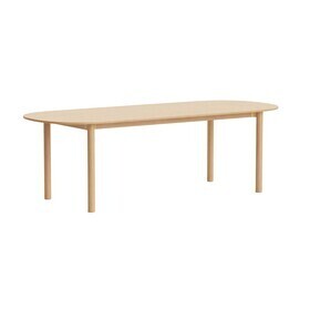 HAY - Annex eettafel langwerpig 220x95cm eiken onderstel
