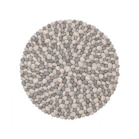 myfelt - Terra Sand Tapis rond en boules de feutre