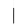 NORR 11 - Pipe Two LED Pendelleuchte - stahl unbehandelt/Kabel weiß/Ø 3,5cm/ H: 48cm/80-90lm