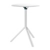 Plank - Miura - Table d'Appoint - blanc / Ø60cm/mat/table pliante