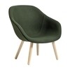 HAY - About a Lounge Chair AAL82 Sessel - dunkelgrün/Stoff Steelcut 975/Gestell Eiche matt lackiert/76x81x73cm