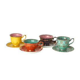 POLSPOTTEN - Grandpa Tasse mit Untertasse 4er Set
