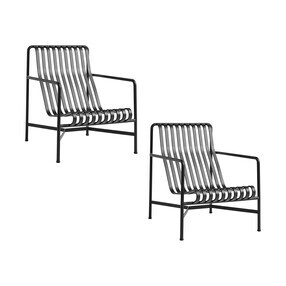 HAY - Palissade tuin loungefauteuil hoog set van 2