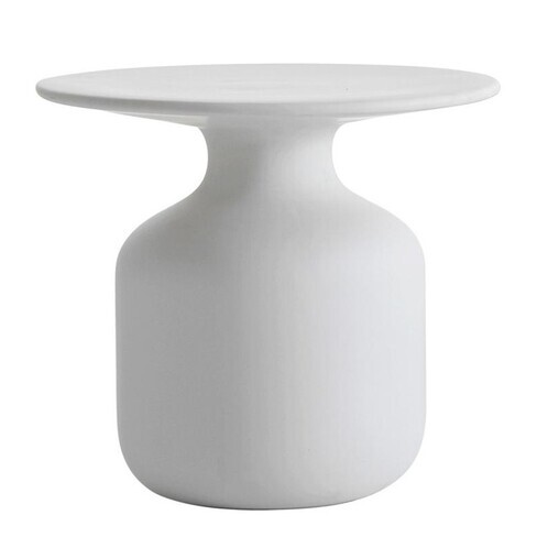 Cappellini - Mini Bottle Beistelltisch - weiß/Keramik matt/Ø 45cm/H 42cm