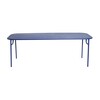 Petite Friture - Week-End - Tafel 85x220cm - ultramarijn-blauw RAL 5002/graan epoxy geschilderd/75cm h/voor binnen en buiten geschikt