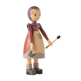 Kay Bojesen Denmark - Wooden Figure Girl With Matchstick