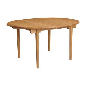 Carl Hansen - CH337 eettafel ovaal 140x115x72 cm uitschuifbaar