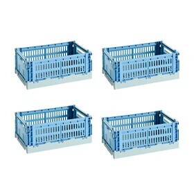 HAY - Colour Crate Mix mand gerecycled S set van 4