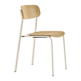 Thonet - S 243 stoel onderstel parelwit