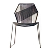 Moroso - Tropicalia - Chaise - naturel/capuchons antidérapant PVC/structure acier inoxydable/54x81x56cm