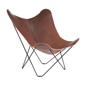 cuero - Fauteuil Pampa Mariposa Butterfly Chair