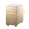 String - String Works - Container de bureau - frêne/couvercle blanc/PxHxP 60x50x15cm/2 tiroirs