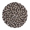 myfelt - Néla - Coussin de Siège Ø36cm - marron/gris