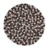 myfelt - Néla Seat Pad Ø36cm - brown/grey