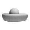 Softline - Sisters Pouf L - light grey/fabric Vision 445/WxHxD 166x74x120cm