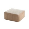 GAN - Raw Pouf small - white/foam rubber/LxWxH 78x78x38cm