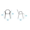 emu - Ronda - Fauteuil de jardin - dessin au trait