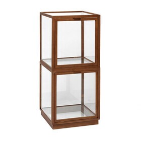 Ferm Living - Set de 2 vitrine en verre Miru