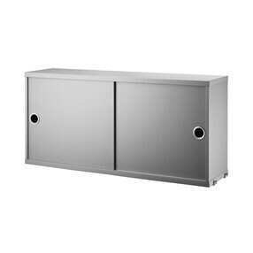 String - String System Hängeschrank mit Schiebetüren Tiefe 20cm