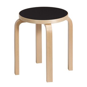 Artek - E60 Hocker Gestell klar lackiert