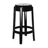 Kartell - Charles Ghost - Tabouret 65cm - noir/solid/hauteur d'assise 65 cm