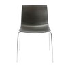 Arper - Catifa 46 0351 Chair unicoloured - oak stained dark/wood/frame chromed