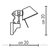 Artemide - Tolomeo Micro Faretto LED Wandleuchte - Strichzeichnung
