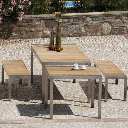 Jan Kurtz - Luxury - Tuintafel met teakplaat