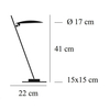Catellani & Smith - Lederam T1 LED Tischleuchte - Strichzeichnung