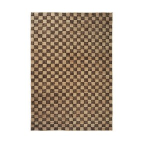 Ferm Living - Check Woll-Jute Teppich 200x300cm
