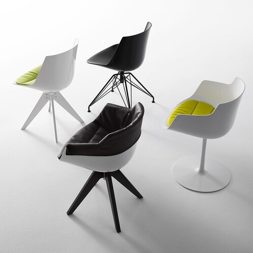 MDF Italia - Flow Slim Armchair New Edition Steel