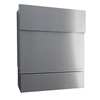 Radius - Letterman 5 Briefkasten - edelstahl/mit Zeitungsfach/H x B x T: 47.5 x 40 x 11.5cm