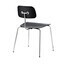 Engelbrechts - Kevi 2060 Stuhl - schwarz/lackiert/HxBxT 79x53x51cm/Gestell chrom