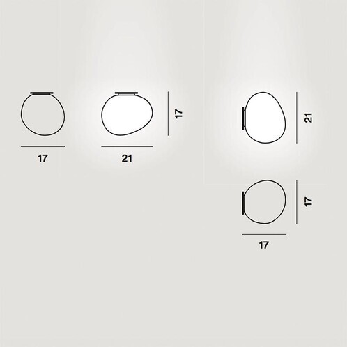 Foscarini - Gregg Midi LED - Plafonnier / appliques mural