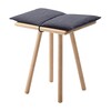 Skagerak - Georg kruk - oak/kussen donker grijs/wool seat cushion and leathern tape included